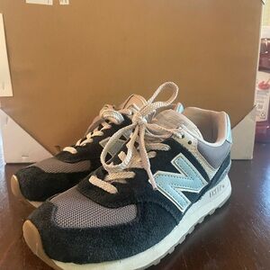 New Balance Kids Sneakers - Black, Gray, Light Blue